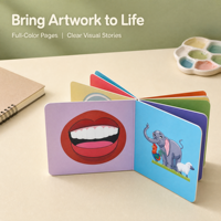 Impression personnalisée de livres cartonnés pour enfants, livre d'apprentissage illustré pour bébés et tout-petits