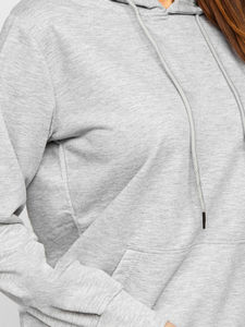 Offre Spéciale de haute qualité mode personnalisable coton décontracté femmes sweats à capuche épais coton uni à capuche hiver sweat et sweats à capuche - Product Image 4