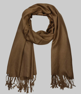 Chal Largo de Pashmina de Viscosa Cálido para Mujer, Color Sólido, con Borlas, Bufanda de Cachemira de Doble Cara, Bufandas al por Mayor - Product Image 4