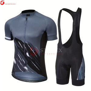 Ensembles de vêtements de cyclisme pour hommes en grande taille avec logo personnalisé, best-seller, faible MOQ, 100% polyester - Product Image 1