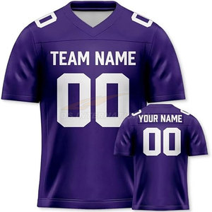 Camisetas de fútbol americano bordadas personalizadas al por mayor Atlanta City, ropa de equipo para hombre, sublimación, poliéster, secado rápido - Product Image 1