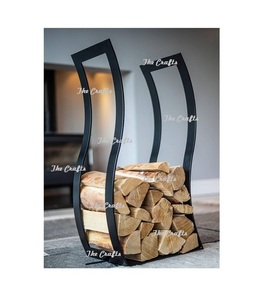 Hexagon Shape Iron Log <b>Rack</b> Holder With Premium Quality Firewood Log <b>Storage</b> <b>Rack</b> For Garden Accessories - Product Image 5