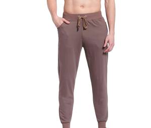 Pantalons de survêtement en molleton de coton respirant et doux pour homme, personnalisés, décontractés, avec cordon de serrage, nouveau design uni, coupe droite - Product Image 1