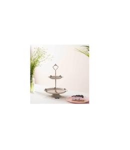 Soporte de pastel de metal de diseño rústico hecho a mano para una presentación atractiva de postres en bodas y aniversarios - Product Image 4