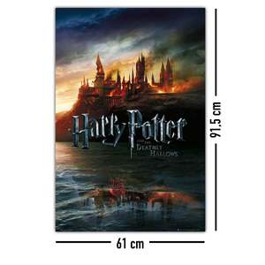 For Harry Potter and the Deathly Hallows 7 <b>Poster</b> Modern Design Black <b>Frame</b> Paper Material for Wall Usage - Product Image 3
