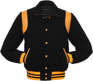 Veste varsity pour homme grande taille, nouveau style, 100% laine, toile d'hiver avec bandes en cuir de vache sur les épaules, coupe-vent, haute qualité - Product Image 2