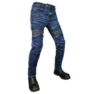 Pantalon de course de moto, logo personnalisé, coupe-vent, vêtement de sport 1 pièce avec protection des genoux - Product Image 4