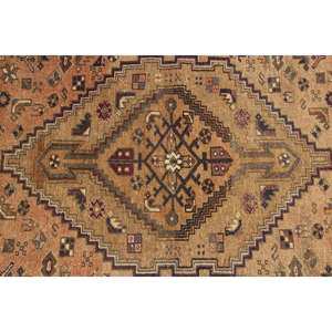 Tapis vintage 4,3x6,7 pieds, tapis turc, tapis en laine patchwork marron et noir - Product Image 5