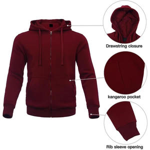 ชุดวอร์มผู้ชายสำหรับฤดูหนาว แบบเรียบ สีพื้น เสื้อฮู้ดและกางเกงขายาว 2 ชิ้น ผ้าฝ้าย 100% - Product Image 3