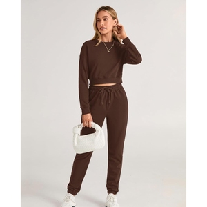 Conjunto de ropa de salón, ropa deportiva, chándales con estampado por sublimación, tela suave, fabricante personalizado, ropa al por mayor, chándales para mujer - Product Image 5