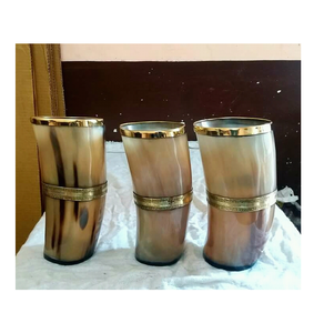 Verre corne de buffle verre court hôtel boisson Ware verre à vin et à bière taille personnalisée à des prix abordables - Product Image 6