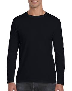 Nueva llegada cuello redondo de algodón de lujo para hombres 180GSM sólido manga larga estilo Vintage Puff Technics Simple Heavy camiseta para hombres - Product Image 3