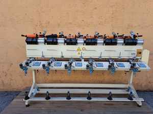 Machine à filer textile manuelle Cone Simet à 6 broches pour un diamètre de 175 mm et un rouleau rainuré de 126 mm pour le coton et la laine - Product Image 2