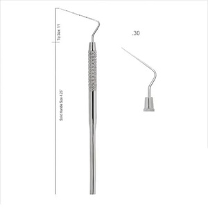 Instrumento de llenado Puntiagudo dorado 2,5mm 2,5mm 6mm Longitud 175mm Instrumentos de llenado compuesto dental - Product Image 2