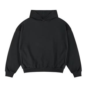 Sudadera de invierno Unisex de talla grande para hombre, Sudadera con capucha holgada con diseño de serigrafía de calidad personalizada de peso pesado de 380g para parejas - Product Image 1