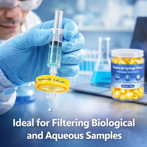 Filtro de Jeringa de Nylon NN-66 Hidrófilo de 25 mm, 0.45 um, Personalizable OEM para Proceso de Filtración de Empresas Farmacéuticas - Product Image 4