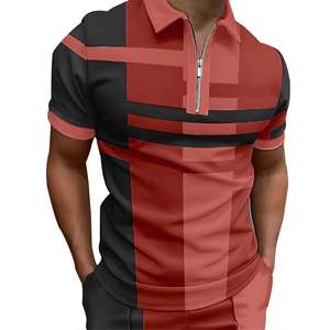 Camisetas de Hombre de Moda, 100% Algodón, Tejidas, de Manga Corta, Casuales, para Uso Diario, Antiarrugas, con Bolsillo, Estilo Urbano - Product Image 1