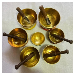 Cuencos Tibetanos de Acero Inoxidable Pulido Duradero, Vibración Sagrada, Hechos a Mano, para Meditación, Yoga, Sanación, Práctica de Sonido - Product Image 3