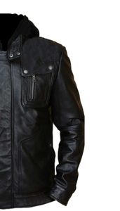 แจ็กเก็ตหนังแฟชั่นผู้ชายสำหรับฤดูหนาวที่ดีที่สุดเสื้อผ้าหนังลำลองสำหรับผู้ชายทรงสลิมฟิต - Product Image 6