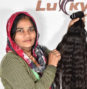 Extensiones de Cabello Natural Ondulado 100%, Cabello Humano Virgen Remy sin Procesar, Máquina de Doble Trama, Venta Al por Mayor - Product Image 2