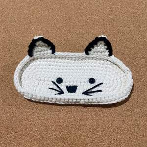 Caja de Almacenamiento de Gafas de Ganchillo Hecha a Mano, Serie de Animales, Tejida en Algodón, Regalo Festivo, Acki G11 - Product Image 4