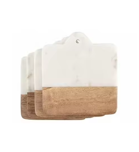 ที่รองแก้วหินอ่อนและไม้สำหรับตกแต่งโต๊ะในบ้านและร้านอาหาร - Product Image 2