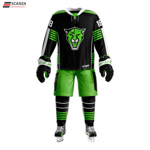 ชุดเสื้อเจอร์ซีย์เล่นฮ็อกกี้น้ำแข็งสำหรับผู้ชายและผู้หญิงชุดเสื้อเจอร์ซีย์ออกแบบได้เองใหม่ - Product Image 2