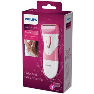 Rasoir électrique sans fil pour femme, utilisation humide et sèche, épilation féminine, rasoir à double lame simple, étanche IPX7 pour le visage et utilisation en camping-car - Product Image 1