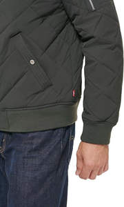 Veste bomber rembourrée pour homme avec logo personnalisé OEM ODM, col montant, sweat-shirt chaud, jogging d'hiver, sport, décontracté, service direct, devant - Product Image 6