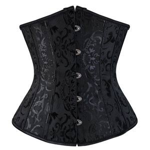 Factory Wholesale OEM Gothic Wedding Waist Trainer Fashioned <b>under</b> <b>Bust</b> Cincher Mesh Bustier Steel Boned Shapers Lace up <b>Corset</b> - Product Image 1