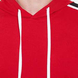 Sudadera CON CAPUCHA DE Color sólido a la moda para hombre, Jersey grueso informal de algodón, sudadera de lana Polar de invierno bordada de talla grande - Product Image 5