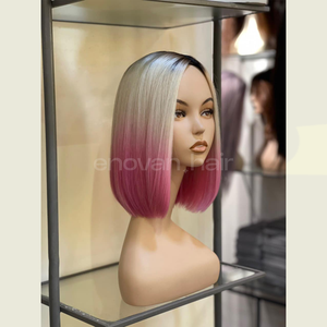 Peluca virgen, pelo vietnamita, técnica eslava humana Real, procesamiento ruso, textura recta brillante, fábrica de flujo Natural suave - Product Image 2