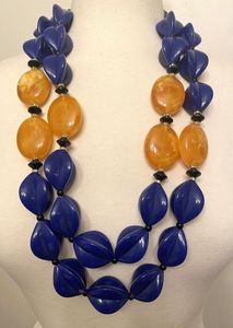 Collier en résine à perles simples décoratives, chaîne en corde classique faite à la main, multicolore, tendance, de haute qualité, artisanat bh - Product Image 6