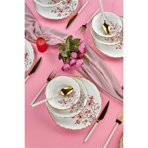 Sakura fiore di lusso ceramica 24 pezzi cena Set, cena Set per 6 persone - Product Image 4