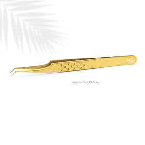 Pinzas profesionales para pestañas para volumen Mango antideslizante Pinzas de aislamiento puntiagudas de Punta larga delgadas Pinzas de extensión de pestañas - Product Image 6