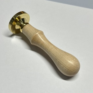 Sceau de cire rond en laiton de 25 mm en bois d'érable pour invitations de mariage – Meilleur prix d'exportation – Fournitures d'artisanat - Product Image 2