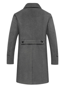 Manteau long en cuir pour homme avec tissu de haute qualité pour un style et un confort toute l'année - Product Image 6