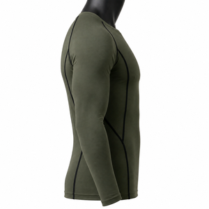 <b>Men</b>’s Long Sleeve Compression Shirt Gym Fitness Tight <b>Base</b> <b>Layer</b> Sportswear Custom OEM Wholesale - Product Image 4
