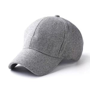 Gorra de lana de invierno para hombre de alta calidad, gorra de béisbol de Cachemira, gorra de lana - Product Image 3