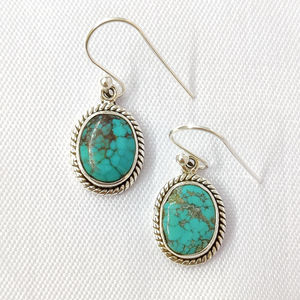 Boucles d'oreilles pendantes turquoise tendance 3,6 grammes - Product Image 1