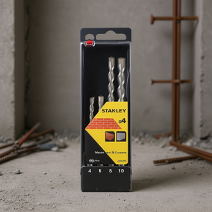 ชุดดอกสว่านสแตนลีย์ SDS สำหรับงานก่ออิฐและคอนกรีต 4 ชิ้นในกล่อง - Product Image 3