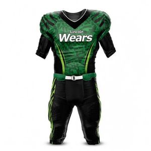 LINCOLN WEARS Hafif Nefes Alabilen Kısa Kollu Özel Amerikan Futbolu Forması Büyük Beden Yüksek Kalite Yeni Stil Düz Renk - Product Image 1