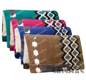 Tapis de selle occidental en laine de Nouvelle-Zélande confortable Durable protection cheval Tack pour sauter Dressage Ranch équitation saut Dressage - Product Image 2