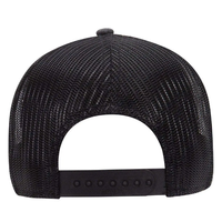 Gorra Trucker Unisex para Adultos, Color Gris Jaspeado y Negro, Malla Transpirable, Cierre a Presión, Gorra Deportiva de Verano