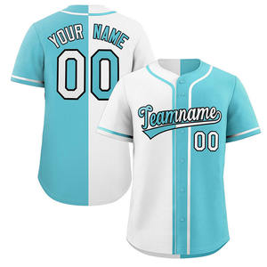 2025 camiseta de béisbol personalizada con cuello en V para hombres, ropa deportiva para jóvenes, camisetas con botones completos, camisetas transpirables de talla grande, softbol en blanco para conjuntos - Product Image 2