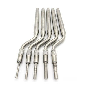 Ensemble de 5 ostéotomes dentaires manuels de qualité supérieure, pointe concave décalée, levage du sinus, compression osseuse, outils chirurgicaux en acier inoxydable - Product Image 5