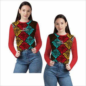 Camiseta de manga larga de algodón para mujer Camiseta de manga larga de diseño básico multicolor para mujer para gimnasio Yoga y actividades al aire libre - Product Image 3