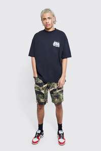 Fit <b>Tshirts</b> Oversized Cotton Drop Shoulder Short Sleeve Solid Baggy Shirts Casual Crewneck Tees Tops T Shirts - Product Image 5