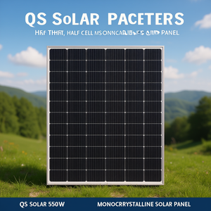 แผงโซลาร์เซลล์แบบโมโนคริสตัลไลน์ QS Solar 550W แบบฮาล์ฟเซลล์ - Product Image 3