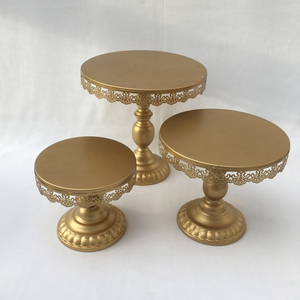Hot Selling Best Quality Metal Round <b>Cake</b> <b>Stand</b> for Serving <b>Cake</b> for Home & Party Tabletop Decorate Set in 3 Pcs Crystal Design - Product Image 5